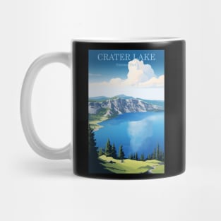 Crater Lake National Park Travel Poster Mug